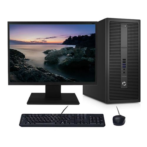 PC HP EliteDesk 800 G2 TWR i5-6400 3.30GHz 16Go/1To Wifi W10 + Ecran 24 État correct - Hewlett-Packard reconditionné disponible sur Fnac