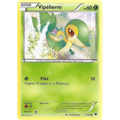 Carte Pokemon - XY10 - Impact des Destins - Vipélierre - PV 60 - 5/124 - Commune - VF État correct - Asmodee reconditionné disponible sur Fnac
