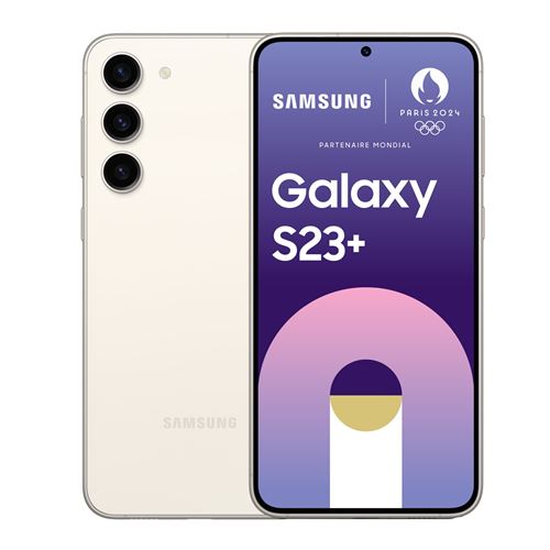 Smartphone Samsung Galaxy S23+ 6.6"" Nano SIM 5G 8 Go RAM 256 Go Crème État correct - Samsung reconditionné disponible sur Fnac