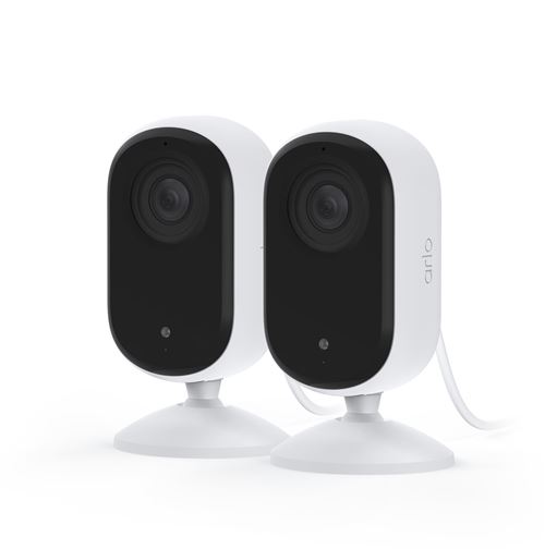 Pack de 2 Caméras de surveillance Arlo Essential intérieur 2K Blanc État correct - Arlo reconditionné disponible sur Fnac