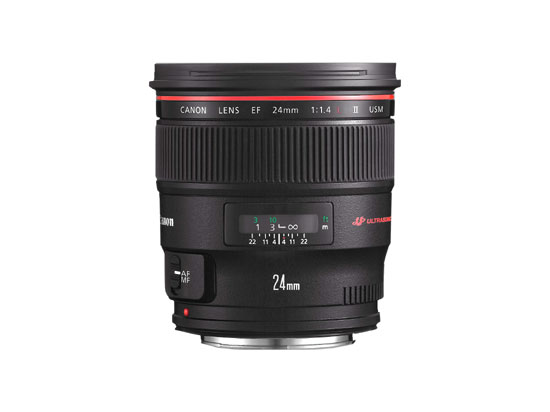 Objectif Reflex Canon EF 24mm f/1,4 L II USM Noir État correct - Canon reconditionné disponible sur Fnac