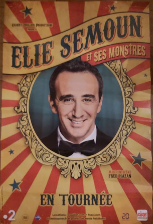 Elie SEMOUN et ses Monstres - 80x118cm - Affiche État correct - N/A reconditionné disponible sur Fnac