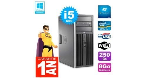 Pc hp 8100 tour core i5-650 ram 8go disque 250go graveur dvd wifi w7 État correct - N/A reconditionné disponible sur Fnac