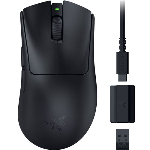 Souris gaming filaire Razer Deathadder v3 HyperSpeed Noir - État correct Razer sur Fnac