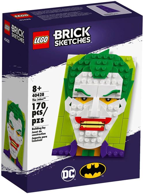 LEGO® Brick Sketches™ 40428 Le Joker DC / Batman État correct - N/A reconditionné disponible sur Fnac