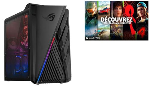 PC Gaming Asus ROG Strix GA35 GA35DX-FR167T AMD Ryzen 7 32 Go RAM 1 To SSD Noir étoile + 1 mois d'abonnement Xbox Game Pass