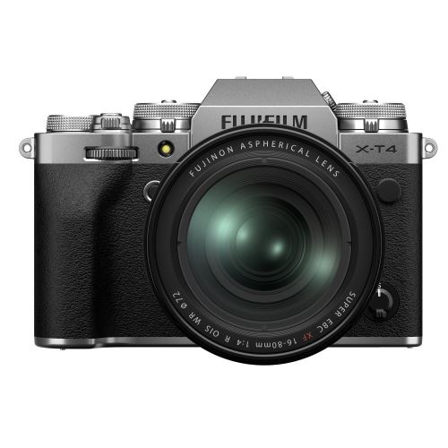 Appareil photo hybride Fujifilm X-T4 Argent + XF 16-80mm f/4 R OIS WR État correct - Fujifilm reconditionné disponible sur Fnac