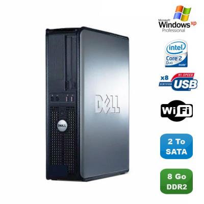 Pc dell optiplex 760 dt intel core 2 duo e8400 3ghz 8go ddr2 2 to wifi xp pro État correct - Dell reconditionné disponible sur Fnac