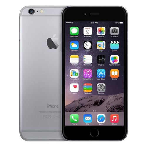 Apple iPhone 6 - 4G smartphone / Mémoire interne 64 Go - Écran LCD - 4.7"" - 1334 x 750 pixels - rear camera 8 MP - front camera 1,2 MP - Telekom - gris sidéral État correct - Apple reconditionné disponible sur Fnac
