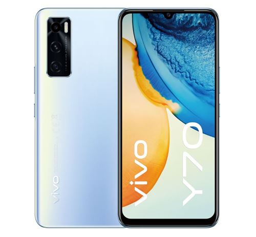 Smartphone Vivo Y70 6.44"" 128 Go Double SIM Bleu oxygène État correct - Vivo reconditionné disponible sur Fnac