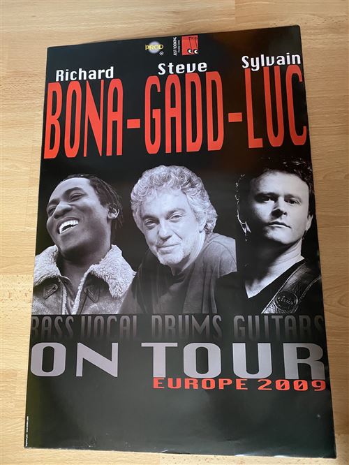 Bona-Gadd-Luc - On Tour Europe 2009 - 40x60cm - Affiche État correct - N/A reconditionné disponible sur Fnac