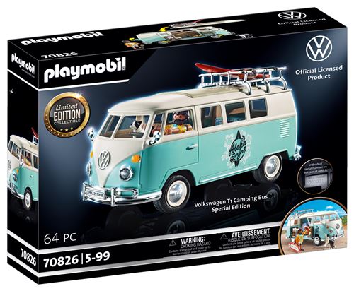 Acheter Playmobil 70826 Volkswagen T1 Combi Edition limitée numérotée État correct - 106,11 € Playmobil 70826 Volkswagen T1 Combi Edition limitée numérotée État correct - Playmobil reconditionné disponible sur Fnac