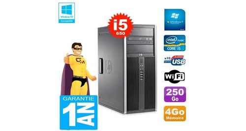 Pc hp 8100 tour core i5-650 ram 4go disque 250go graveur dvd wifi w7 État correct - N/A reconditionné disponible sur Fnac