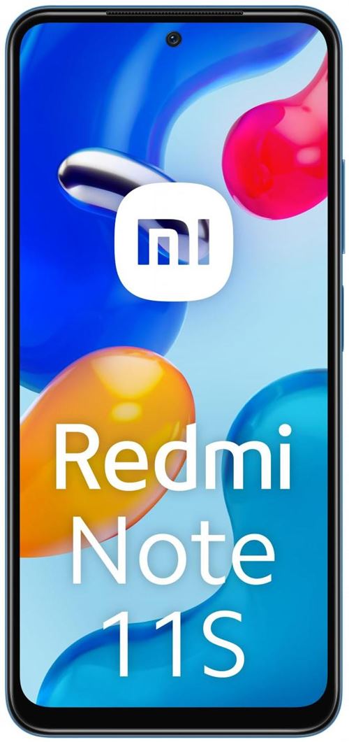 Xiaomi Redmi Note 11S - 4G smartphone - double SIM - RAM 6 Go / Internal Memory 128 Go - microSD slot - écran OEL - 6.43"" - 2400 x 1080 pixels (90 Hz) - 4x caméras arrière 108 MP, 8 MP, 2 MP, 2 MP - front camera 16 MP - bleu crépuscule État correct - N/A reconditionné disponible sur Fnac