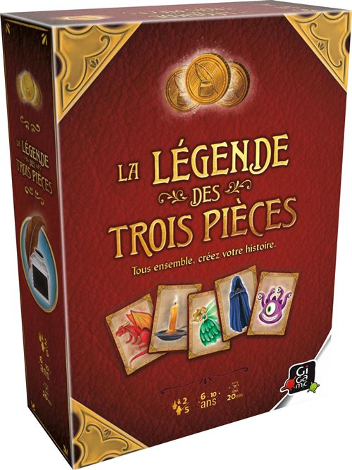 Jeu d’ambiance Gigamic La légende des trois pièces État correct - Gigamic reconditionné disponible sur Fnac