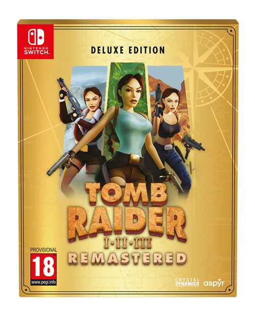 Acheter Tomb Raider I-III Remastered Starring Lara Croft Edition Deluxe Nintendo Switch État correct - 72,59 € Tomb Raider I-III Remastered Starring Lara Croft Edition Deluxe Nintendo Switch État correct - Just for Games reconditionné disponible sur Fnac