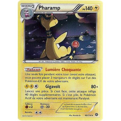 Acheter Carte Pokemon - XY11- Offensive vapeur - Pharamp - PV 140 - 40/114 - Holo Rare - VF État correct - 16,00 € Carte Pokemon - XY11- Offensive vapeur - Pharamp - PV 140 - 40/114 - Holo Rare - VF État correct - Asmodee reconditionné disponible sur Fnac