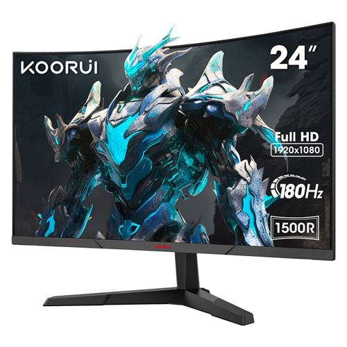 Ecran PC gaming Koorui 24E6CA 24"" Incurvé 180 Hz FHD État correct - N/A reconditionné disponible sur Fnac