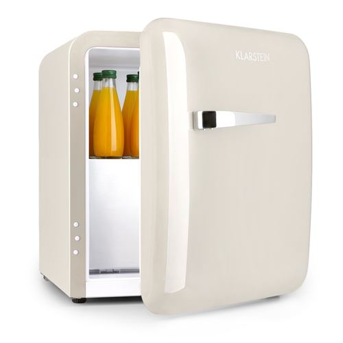 Klarstein Réfrigérateur combiné Audrey 37 L 2in1 Congélateur 5 L Mini bar Mini Frigo LED Style Rétro Crème État correct - N/A reconditionné disponible sur Fnac