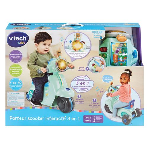 Acheter Jeu d'éveil Vtech Baby Porteur scooter interactif 3 en 1 Bleu - 27,99 € Jeu d'éveil Vtech Baby Porteur scooter interactif 3 en 1 Bleu - reconditionné disponible sur Fnac