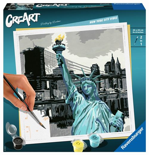 Acheter Peinture au numéro Ravensburger Creart Format carré New York City - 19,91 € Peinture au numéro Ravensburger Creart Format carré New York City - Ravensburger reconditionné disponible sur Fnac