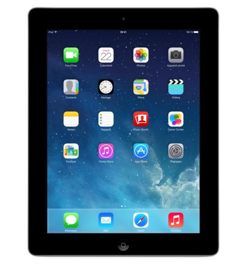 Apple iPad Retina noir 9,7"" LED 16 Go WiFi État correct - Apple reconditionné disponible sur Fnac