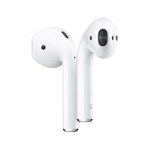 Apple AirPods with Charging Case - 2e génération - écouteurs sans fil avec micro - embout auriculaire - Bluetooth - État correct Apple sur Fnac
