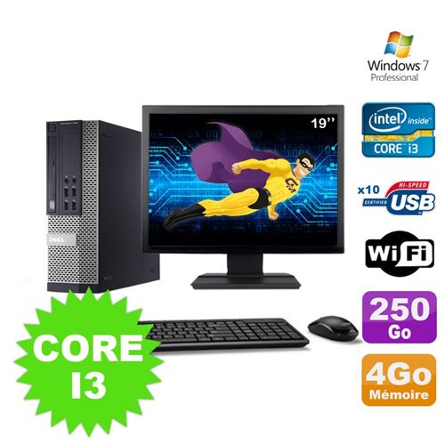 Acheter Pc dell optiplex 990 sff i3-2120 3.3ghz 4go 250go dvd wifi w7 ecran 19' État correct - 179,00 € Pc dell optiplex 990 sff i3-2120 3.3ghz 4go 250go dvd wifi w7 ecran 19' État correct - Dell reconditionné disponible sur Fnac