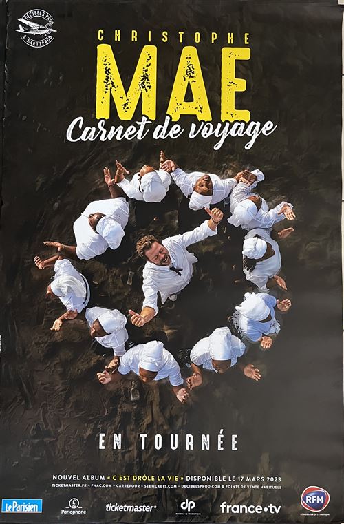 Affiche - Christophe MAE - Carnet de Voyage - 80x120 cm État correct - N/A reconditionné disponible sur Fnac