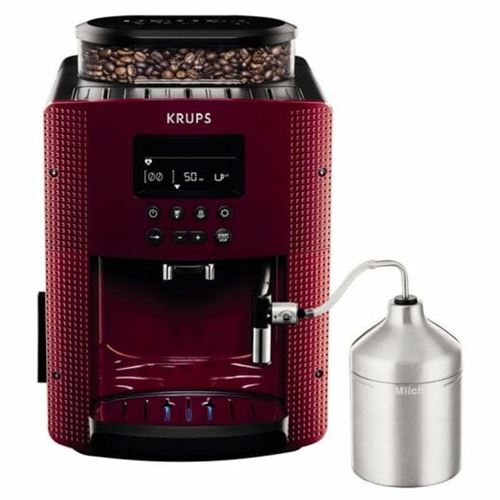 Krups EA8165 - Machine à café automatique avec mousseur à lait - 15 bar - Rouge pistil État correct - Krups reconditionné disponible sur Fnac