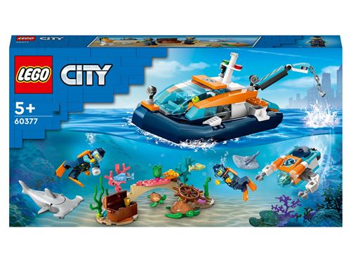 LEGO® City 60377 Le bateau d’exploration sous-marine État correct - Lego City reconditionné disponible sur Fnac