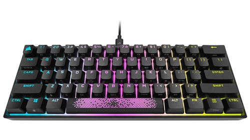 Clavier gaming mécanique filaire Corsair K65 RVB Mini Noir État correct - Corsair reconditionné disponible sur Fnac
