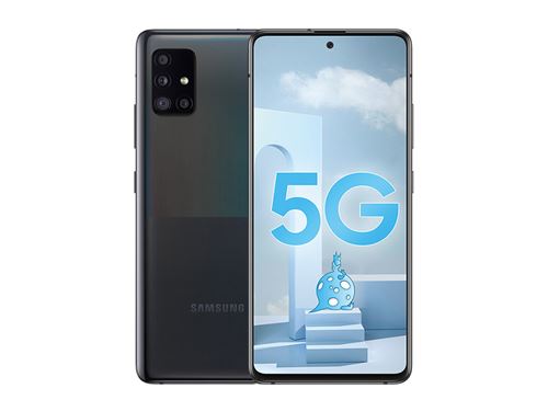 Smartphone Samsung Galaxy A51 5G Double SIM 6 / 128 GO - Nano SIM - 6.5 - 1080x2400 - 48 Mpx + 12 Mpx + 5 Mpx + 5 Mpx - Noir État correct - N/A reconditionné disponible sur Fnac