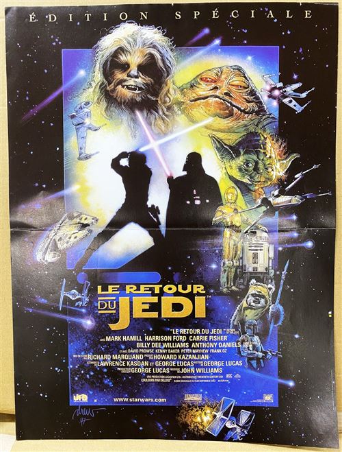 Affiche de Cinéma Originale - Star Wars Le Retour du Jedi - 1996 - 40x60cm État correct - N/A reconditionné disponible sur Fnac