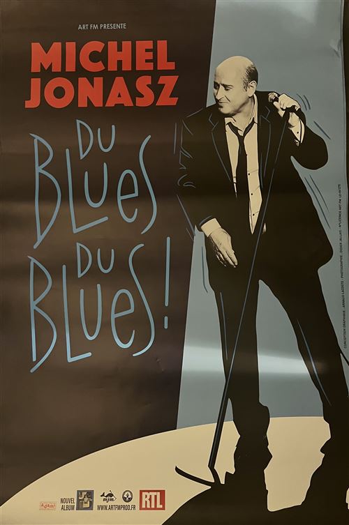 Affiche - Michel JONASZ - Du Blues du Blues! - 80x120cm État correct - N/A reconditionné disponible sur Fnac