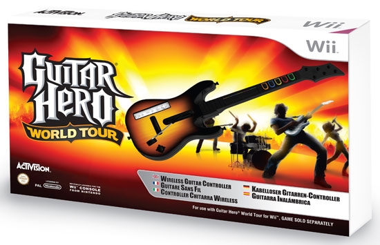 Guitare seule Wii pour Guitar Hero World Tour État correct - Activision Blizzard reconditionné disponible sur Fnac