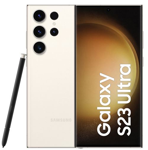 Acheter Samsung Galaxy S23 Ultra - 5G smartphone - double SIM - RAM 12 Go / Mémoire interne 1 To - OLED display - 6.8"" - 3088 x 1440 pixels (120 Hz) - 4x caméras arrière 200 MP, 12 MP, 10 MP, 10 MP - front camera 12 MP - crème État correct - 446,14 € Samsung Galaxy S23 Ultra - 5G smartphone - double SIM - RAM 12 Go / Mémoire interne 1 To - OLED display - 6.8"" - 3088 x 1440 pixels (120 Hz) - 4x caméras arrière 200 MP, 12 MP, 10 MP, 10 MP - front camera 12 MP - crème État correct - Samsung reconditionné disponible sur Fnac