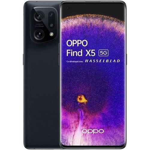 OPPO Smartphone Find X5 - 256Go - 5G - Noir (2022) - Reconditionné - Très bon état État correct - N/A reconditionné disponible sur Fnac