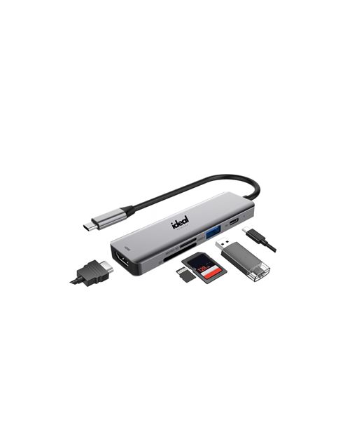 Lecteur de carte et Hub USB-C 4 en 1 ID Dock Travel Gris sidéral État correct - N/A reconditionné disponible sur Fnac
