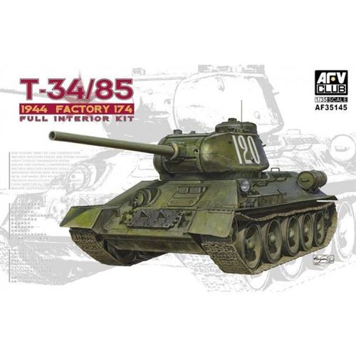 T34/85 Model 174 Factory(full Interiorki - 1:35e - Afv-club État correct - N/A reconditionné disponible sur Fnac