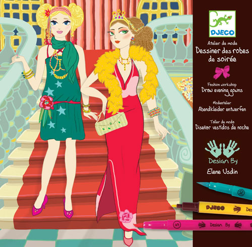 Djeco Atelier de mode Dessiner des Robes de soirée Design by Elene Usdin État correct - Djeco reconditionné disponible sur Fnac