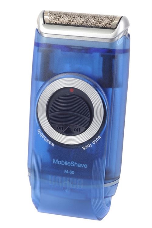 Rasoir électrique Braun Mobile Shave M60 Bleu État correct - Braun reconditionné disponible sur Fnac
