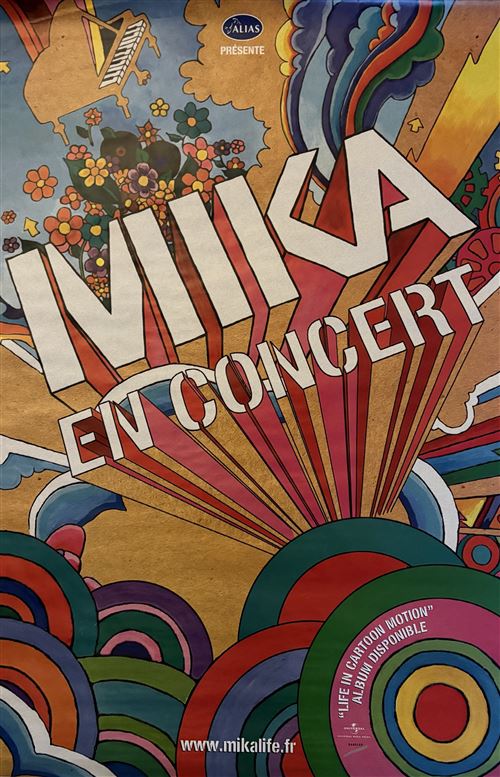 Affiche - MIKA - Life In Cartoon - 80X120cm État correct - N/A reconditionné disponible sur Fnac