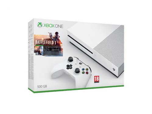 Acheter Pack Microsoft Xbox One S Battlefield 1 500 Go État correct - 169,00 € Pack Microsoft Xbox One S Battlefield 1 500 Go État correct - Microsoft reconditionné disponible sur Fnac