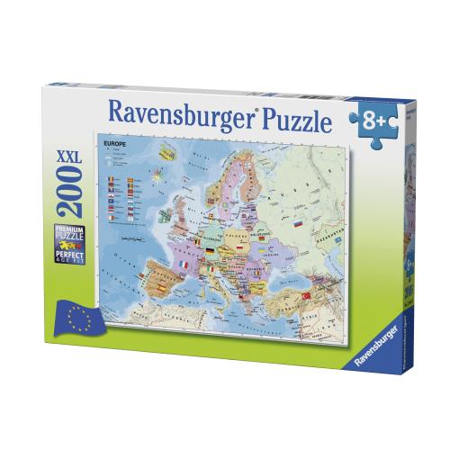 Puzzle 200 pièces Ravensburger Carte d'Europe État correct - Ravensburger reconditionné disponible sur Fnac