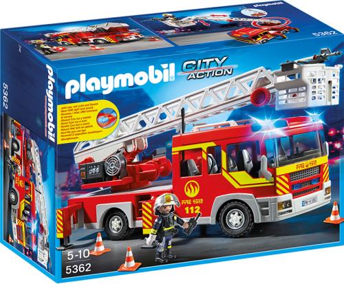 PLAYMOBIL 5362 Camion Pompier Échelle Sirene - État correct Playmobil sur Fnac