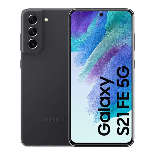 Samsung Galaxy S21 FE 5G - 5G smartphone - double SIM - RAM 6 Go / Mémoire interne 128 Go - OLED display - 6.4"" - 2340 x 1080 pixels (120 Hz) - 3 x caméras arrière 12 MP, 12 MP, 8 MP - front camera 32 MP - graphite État correct - Samsung reconditionné disponible sur Fnac