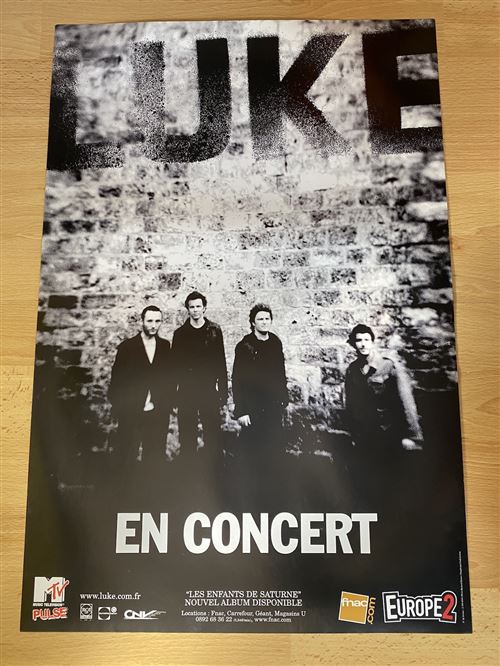 Luke - En Concert - Les Enfants de Saturne - 40x60cm - Affiche État correct - N/A reconditionné disponible sur Fnac