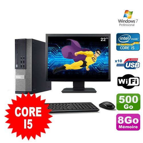 Acheter Pc dell optiplex 990 sff i5-2400 3.1ghz 8go 500go dvd wifi w7 ecran 22' État correct - 219,00 € Pc dell optiplex 990 sff i5-2400 3.1ghz 8go 500go dvd wifi w7 ecran 22' État correct - Dell reconditionné disponible sur Fnac