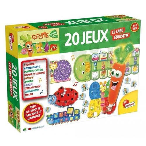 Acheter LISCIANI Carotina Labo Educatif 20 Jeux - Jeu Educatif État correct - 24,18 € LISCIANI Carotina Labo Educatif 20 Jeux - Jeu Educatif État correct - N/A reconditionné disponible sur Fnac